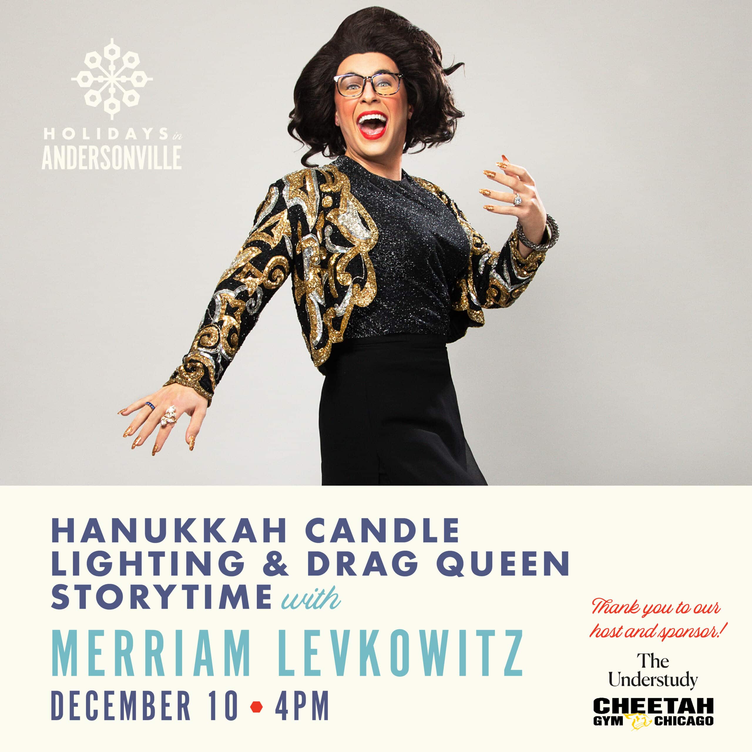 Hanukkah Candle Lighting and Drag Queen Story Time