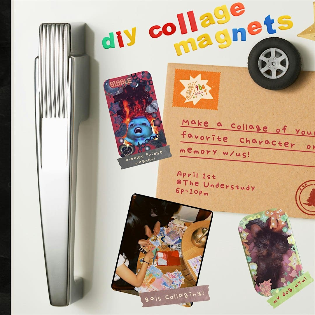 DIY collage magnets w/ Elle @ The Creative Workspace✨