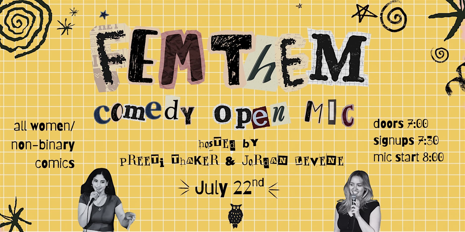 FEM/THEM Comedy Open Mic at The Understudy